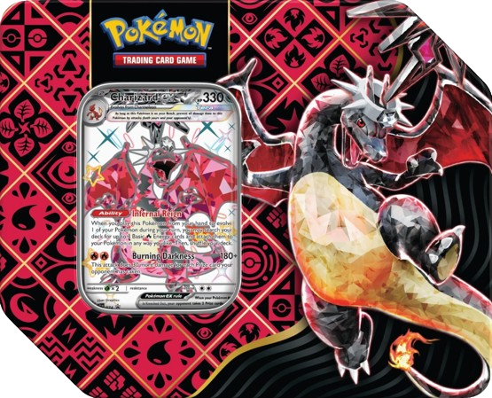 Pokemon Scarlet & Violet Paldean Fates Large Tin Charizard