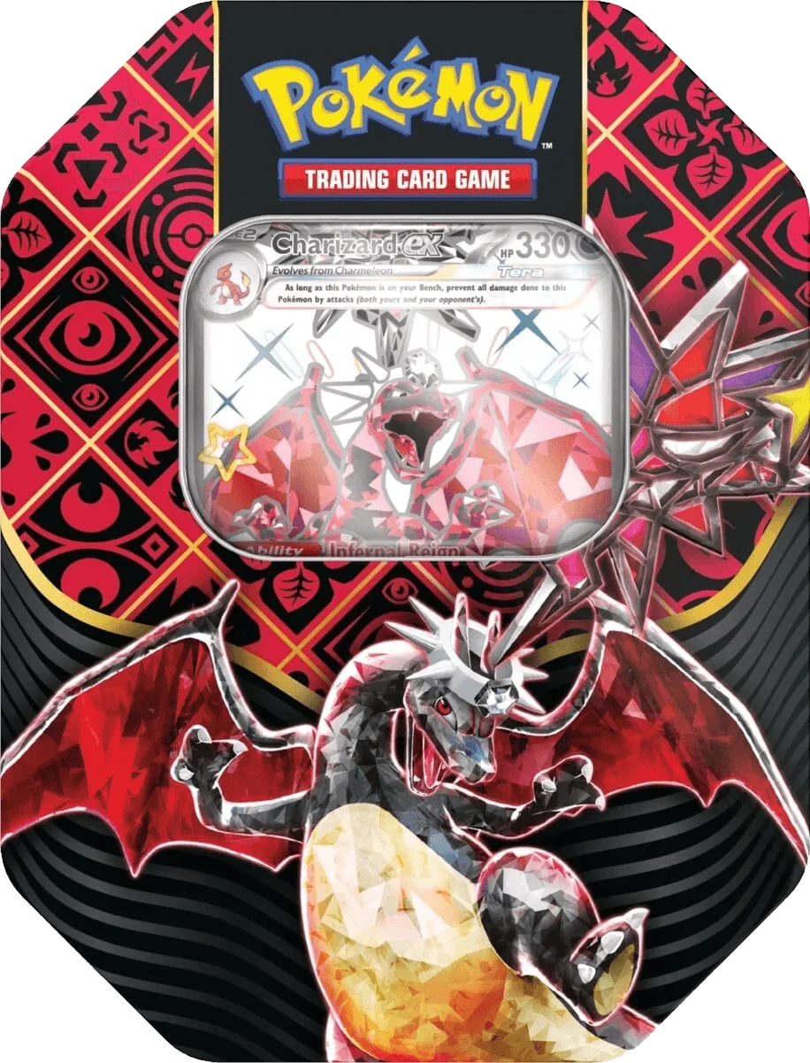 Pokemon Scarlet & Violet Paldean Fates Tin Charizard
