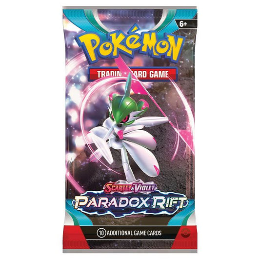 Pokémon trading card game pack with character design on a white background