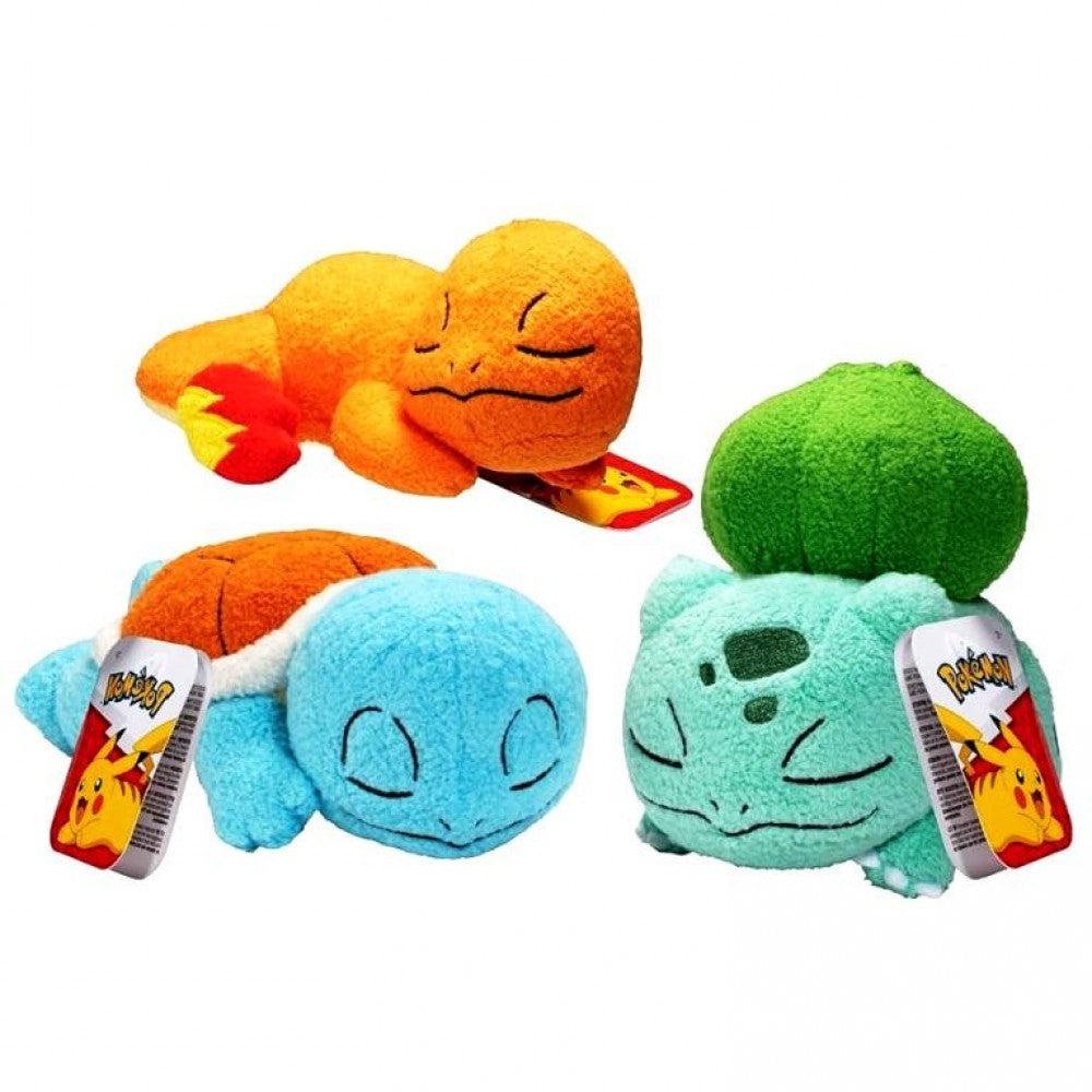 Pokemon 5" Assortment Sleeping Plush 3 Pack Bundle