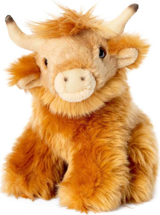 LIVING NATURE SMALL HIGHLAND COW STUFFED ANIMAL
