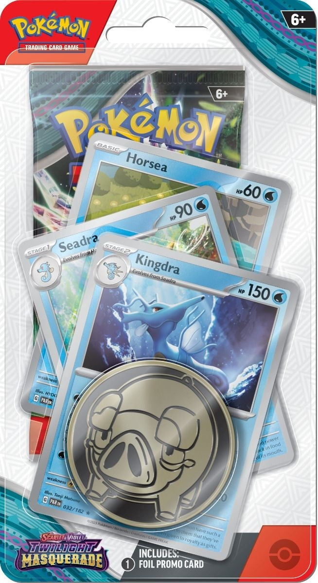 Scarlet and Violet Twilight Masquerade Premium Checklane Blister Kingdra